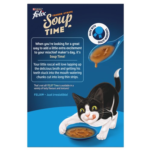 Felix Soup Tender Strips Fish Selection Wet Cat Food  thumbnail 2