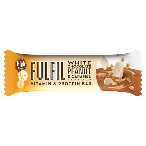 Fulfil White Chocolate Peanut & Caramel Flavour Vitamin & Protein Bar 55g thumbnail 2