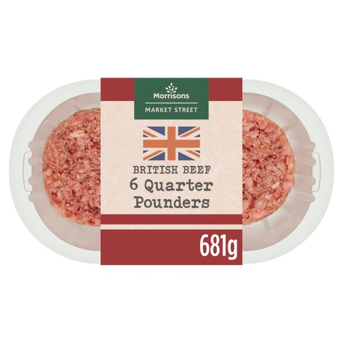 Morrisons British 6 Quarter Pounder Burgers thumbnail 2