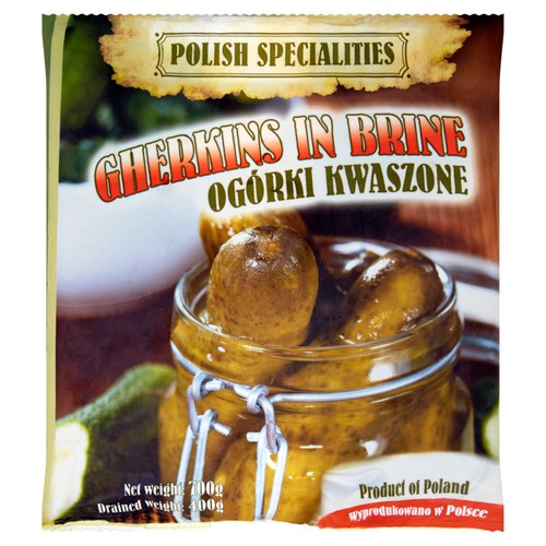Polish Specialities Gherkins In Brine   700g