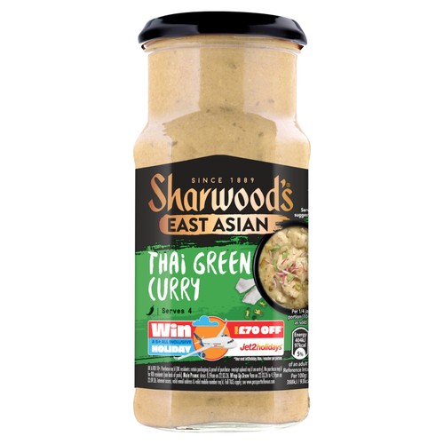Sharwood's East Asian Thai Green Curry Cooking Sauce 415g thumbnail 2