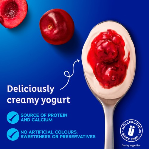Muller Corner Red Cherry Yogurt 136g thumbnail 3
