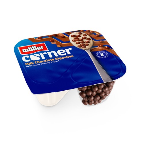 Muller Corner Vanilla Yogurt with Chocolate Digestive Biscuits 124g thumbnail 2