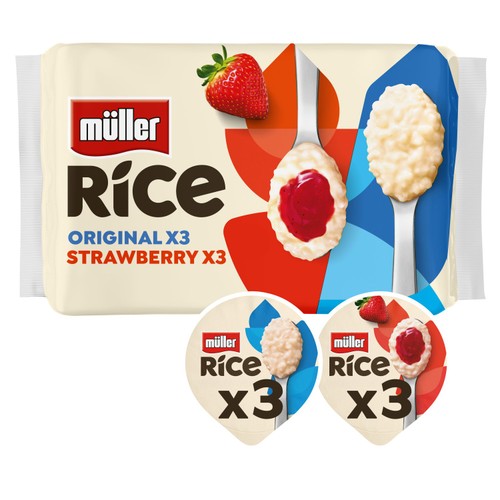 Muller Rice Strawberry & Original Low Fat Dessert
