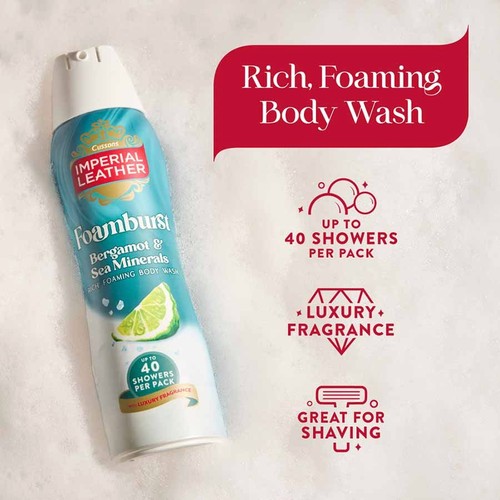 Imperial Leather Foamburst Shower Gel Bergamot & Sea Minerals thumbnail 2