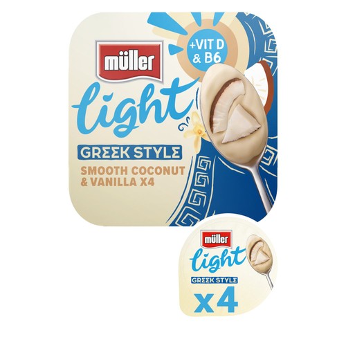 Muller Light Greek Style Coconut with Vanilla Yogurt
