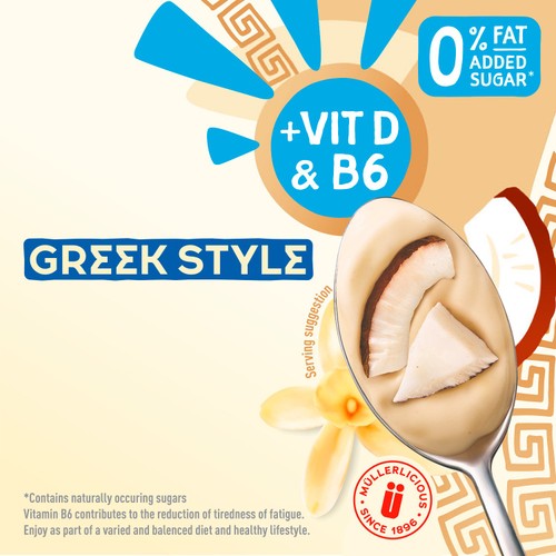 Muller Light Greek Style Coconut with Vanilla Yogurt thumbnail 3