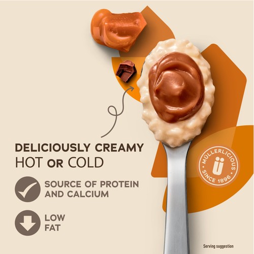 Muller Rice Chocolate Hazelnut and Caramel Pudding Desserts thumbnail 3