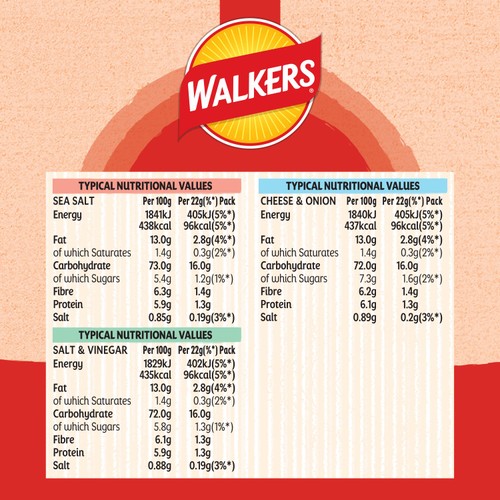 Walkers Baked Variety Multipack Snacks Crisps thumbnail 3