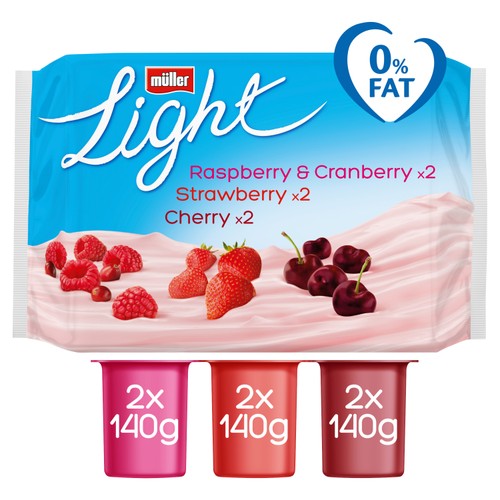 Muller Light Red Fruits Fat Free Yogurts thumbnail 4
