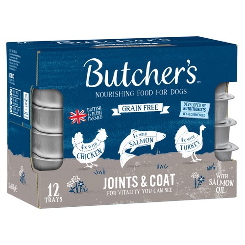 Butcher's Grain Free Dog Food Trays In Salmon For Joints & Coat thumbnail 2
