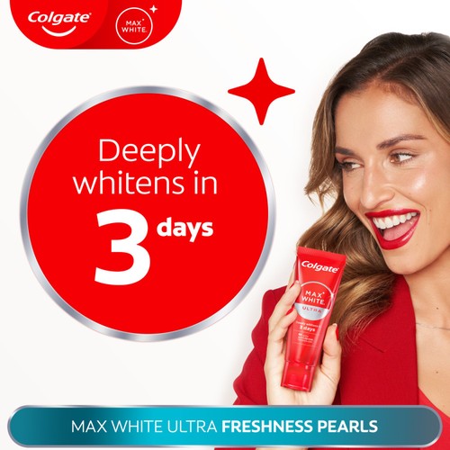 Colgate Max White Ultra Fresh Pearls Whitening Toothpaste 75ml thumbnail 2