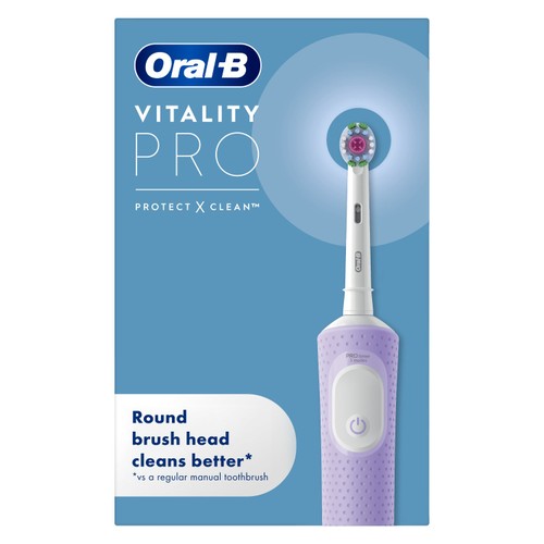 Oral-B Vitality Pro Lilac Mist Electric Rechargeable Toothbrush thumbnail 6