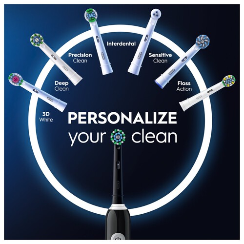 Oral-B Pro 1 680 Black Electric Rechargeable Toothbrush & Travel Case thumbnail 4