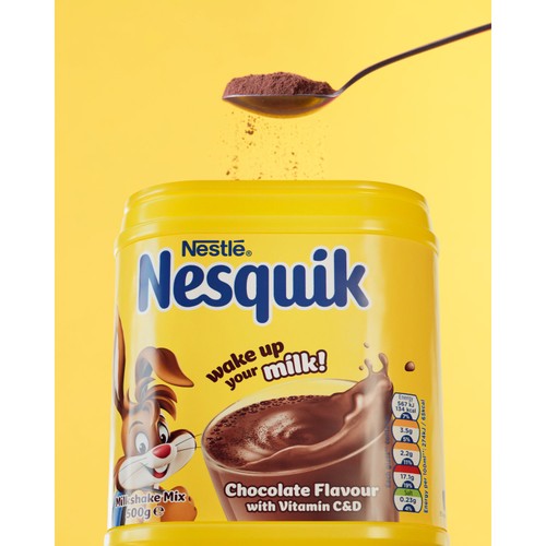 Nesquik Chocolate Flavoured Milkshake Powder 500g Tub thumbnail 4