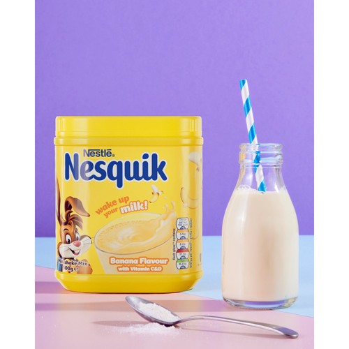 Nesquik Banana Flavoured Milkshake Powder 500g Tub thumbnail 3