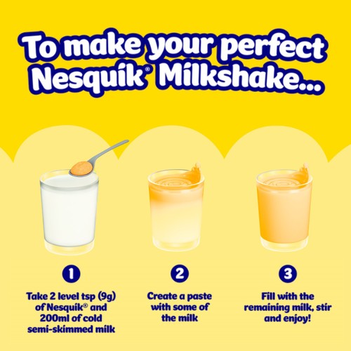 Nesquik Banana Flavoured Milkshake Powder 500g Tub thumbnail 5