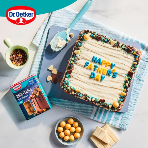 Dr Oetker 12 Milk Chocolate Gold Pearls Cake Decorations thumbnail 3