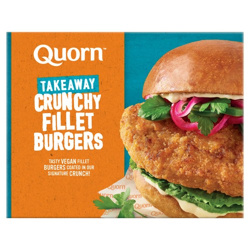Quorn Takeaway Crunchy Fillet Vegan Burgers x 2 190g
