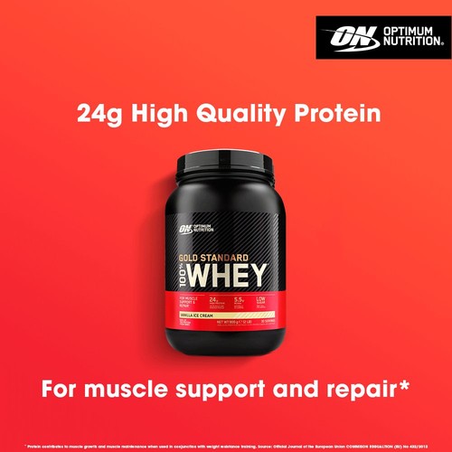 Optimum Nutrition Gold Standard 100% Whey Vanilla Ice Cream thumbnail 5