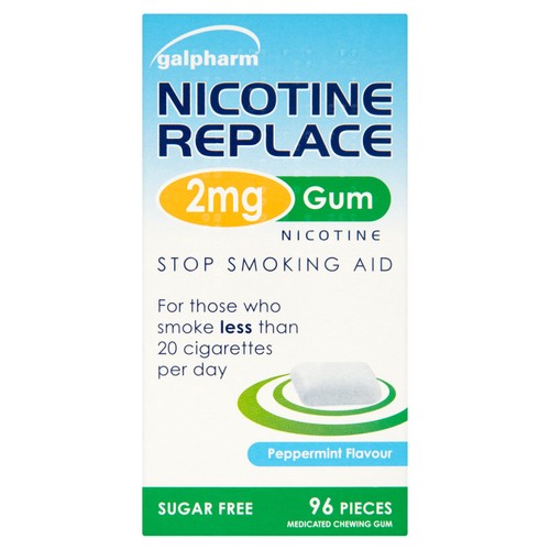 Galpharm Nicotine Replace 2mg Gum Peppermint Flavour