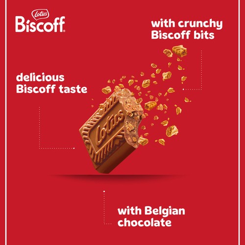 Lotus Biscoff Milk Chocolate With Biscoff Crumbs  thumbnail 3