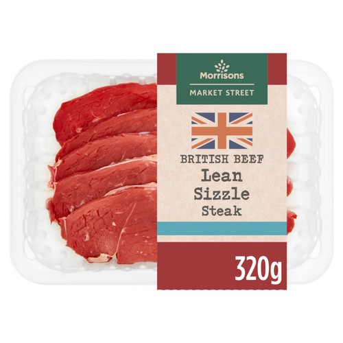 Morrisons British  Beef Sizzle Steak 320g