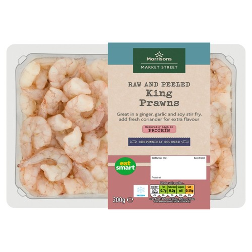 Morrisons Raw Peeled King Prawns thumbnail 2
