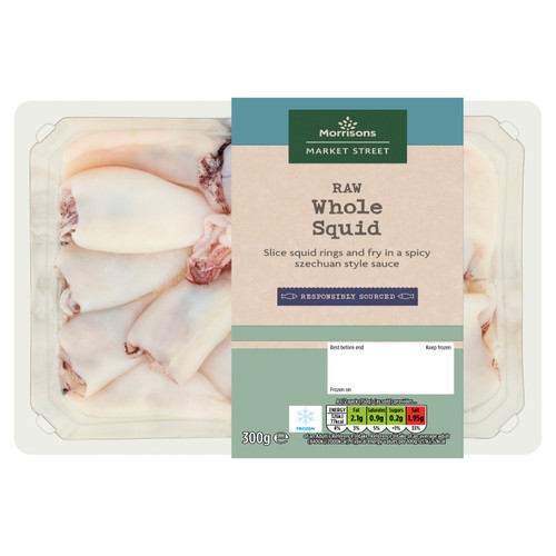 Morrisons Raw Whole Squid  thumbnail 2