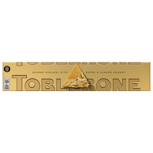 Toblerone Golden Caramel with Honey & Almond Nougat Bar