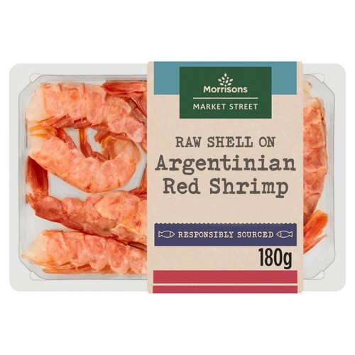 Morrisons Raw Easy Peel Shell On Argentinian Red Shrimp