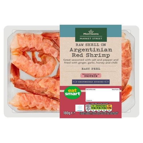 Morrisons Raw Easy Peel Shell On Argentinian Red Shrimp thumbnail 2