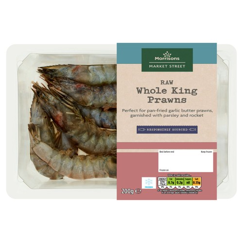 Morrisons Raw Whole King Prawns thumbnail 2