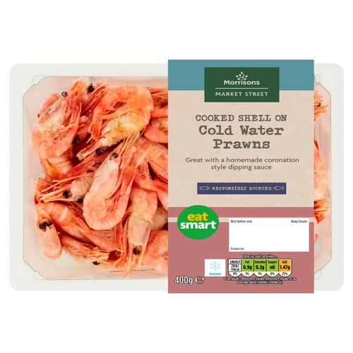 Morrisons Cooked Shell On Cold Water Prawns thumbnail 2