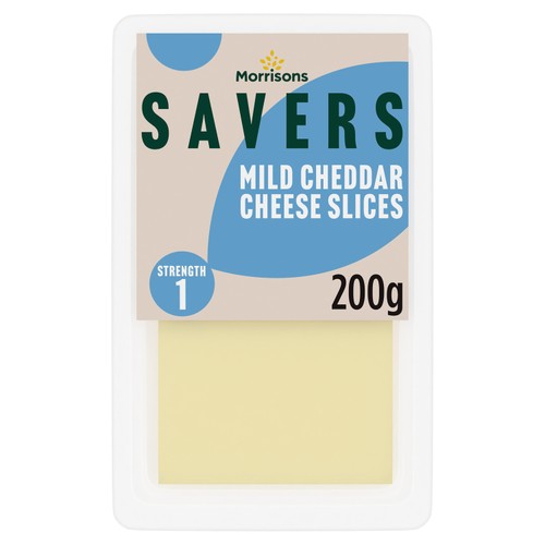 Morrisons Savers Mild Cheddar Cheese Slices 200g