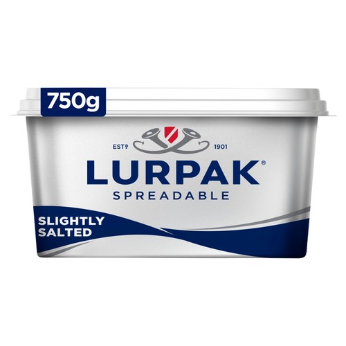 Lurpak Slightly Salted Spreadable Blend of Butter and Rapeseed Oil   750g