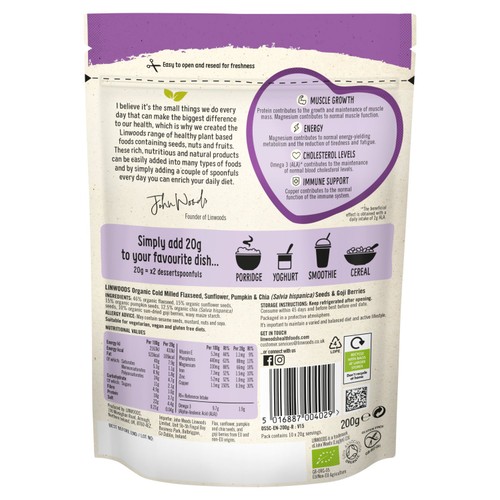 Linwoods Flaxseed & Chai Seeds thumbnail 2