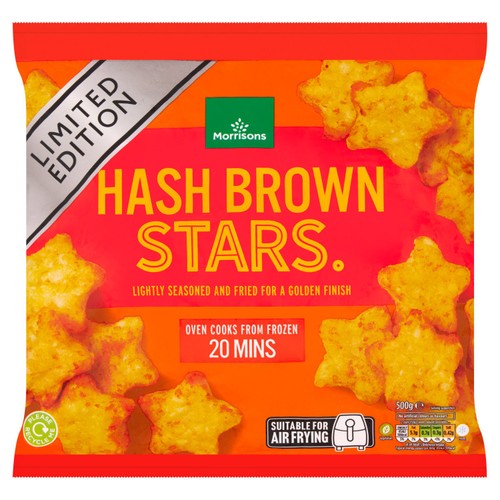 Morrisons Limited Edition Hash Brown Stars 500g
