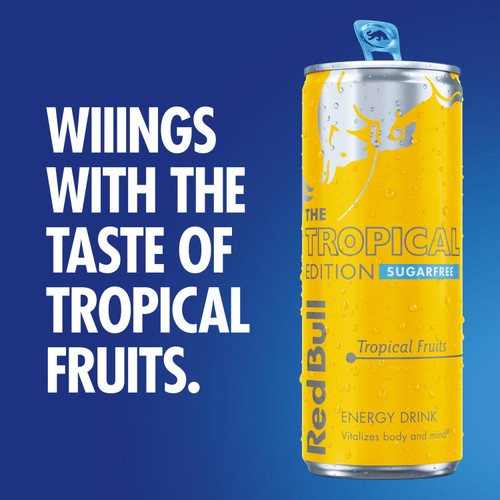 Red Bull Energy Drink Sugar Free Tropical Edition 355ml thumbnail 2
