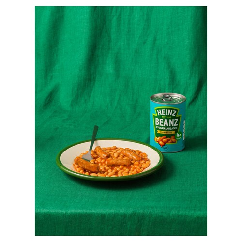 Heinz Baked Beans & Vegan Sausages 415g thumbnail 2