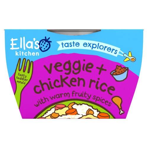 Ella's Kitchen Vegetable Chicken Rice Toddler Tray Meal 12+ Months thumbnail 2