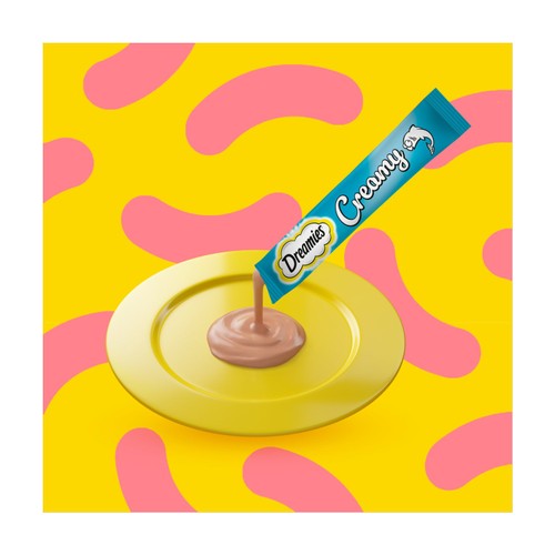 Dreamies Creamy No Sugar Cat Treats With Salmon thumbnail 3