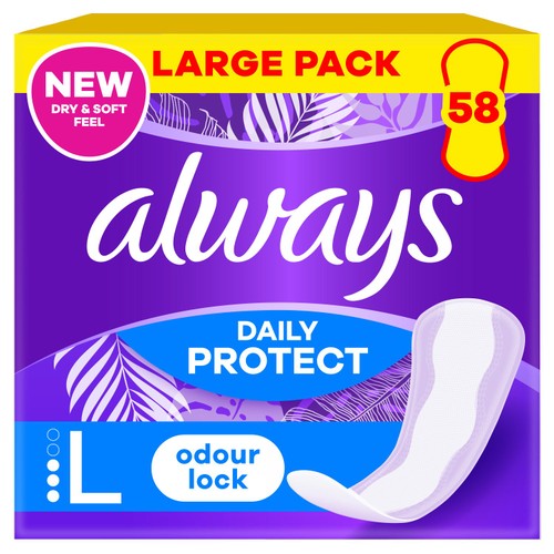 Always Dailies Panty Liners Long Unscented