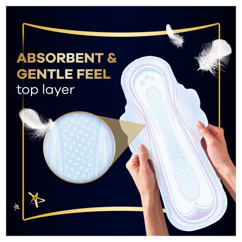 Always Ultra Night Sanitary Pads With Wings Size 5 14pk thumbnail 4