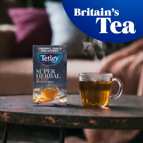 Tetley Super Herbal Sleep Camomile & Vanilla 18 Per Pack thumbnail 3