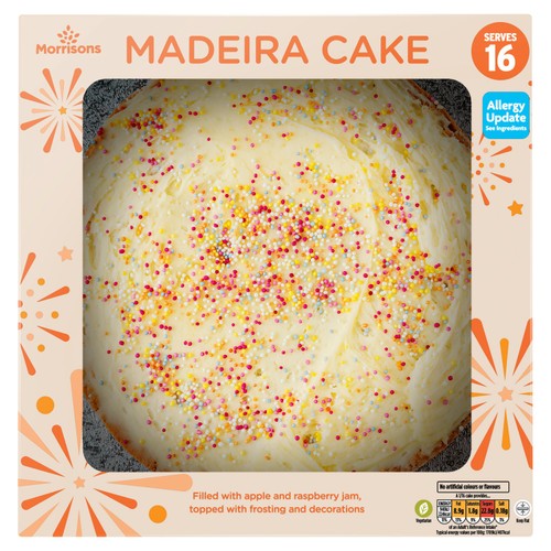 Morrisons Madeira Celebration Cake