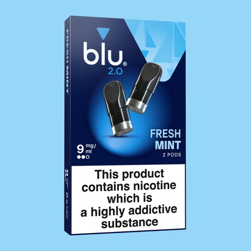 Blu 2.0 Fresh Mint Vape Pods 9mg/ml thumbnail 2