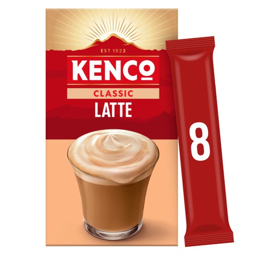 Kenco Latte Instant Coffee Sachets 8 Pack