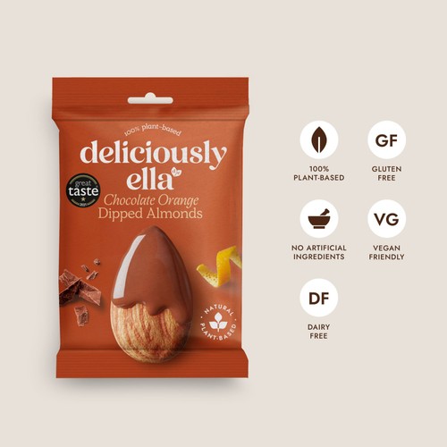 Deliciously Ella Chocolate Orange Dipped Almonds   27g thumbnail 2