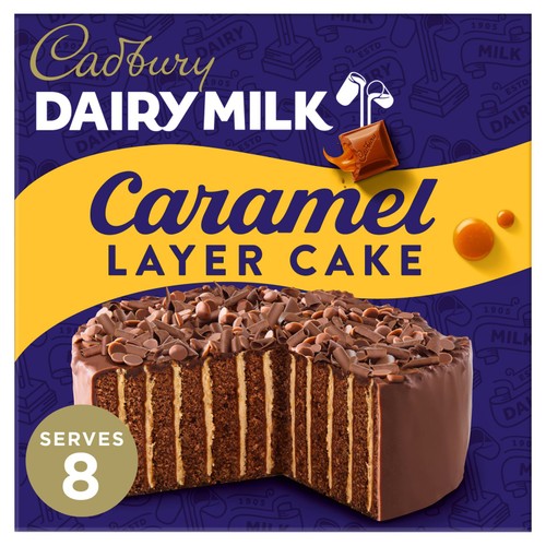 Cadbury Dairy Milk Chocolate Caramel Layer Cake Serves 8